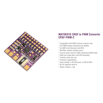 Matek ELRS CRSF to PWM-C konwerter